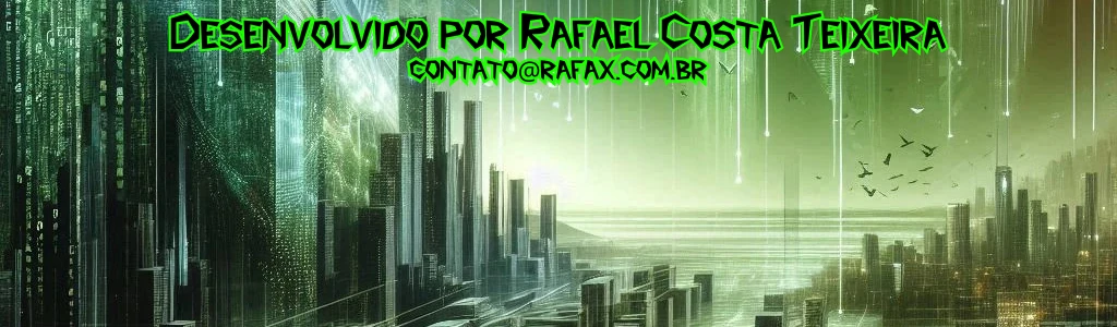 Rodapé do site - Desenvolvido por Rafael Costa Teixeira - email contato@rafax.com.br